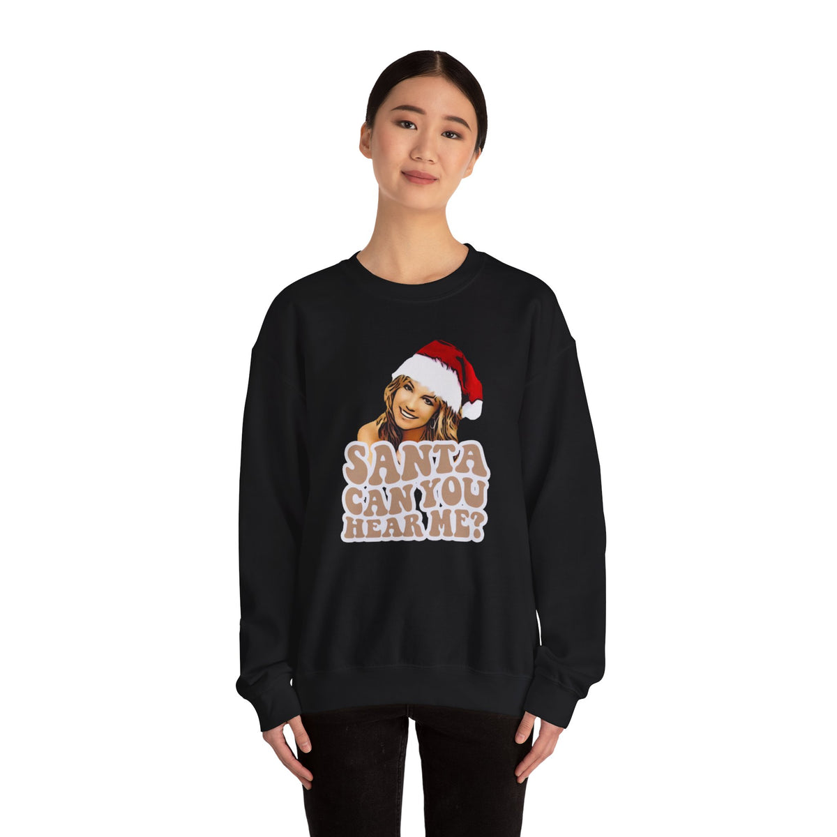 Santa Can You Hear Me Britmas Crewneck