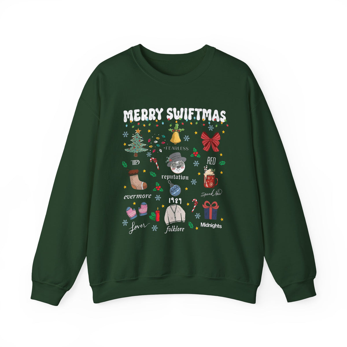 Merry Swiftmas Eras Holiday Crewneck