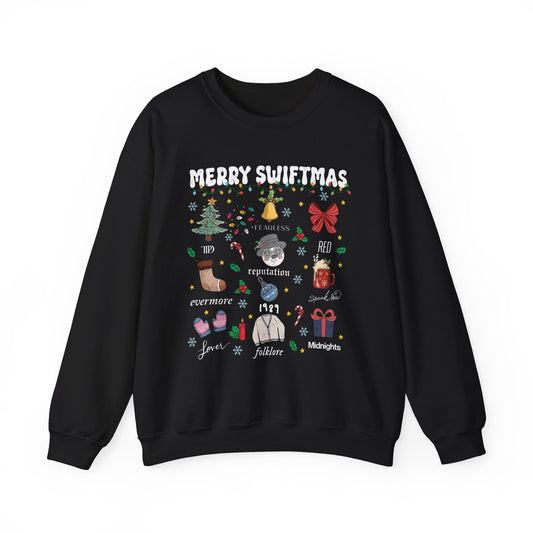 Merry Swiftmas Eras Holiday Crewneck